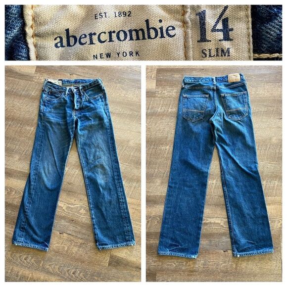 Abercrombie & Fitch Horton Jeans Classic Straight Junior 14 Slim - Picture 13 of 13